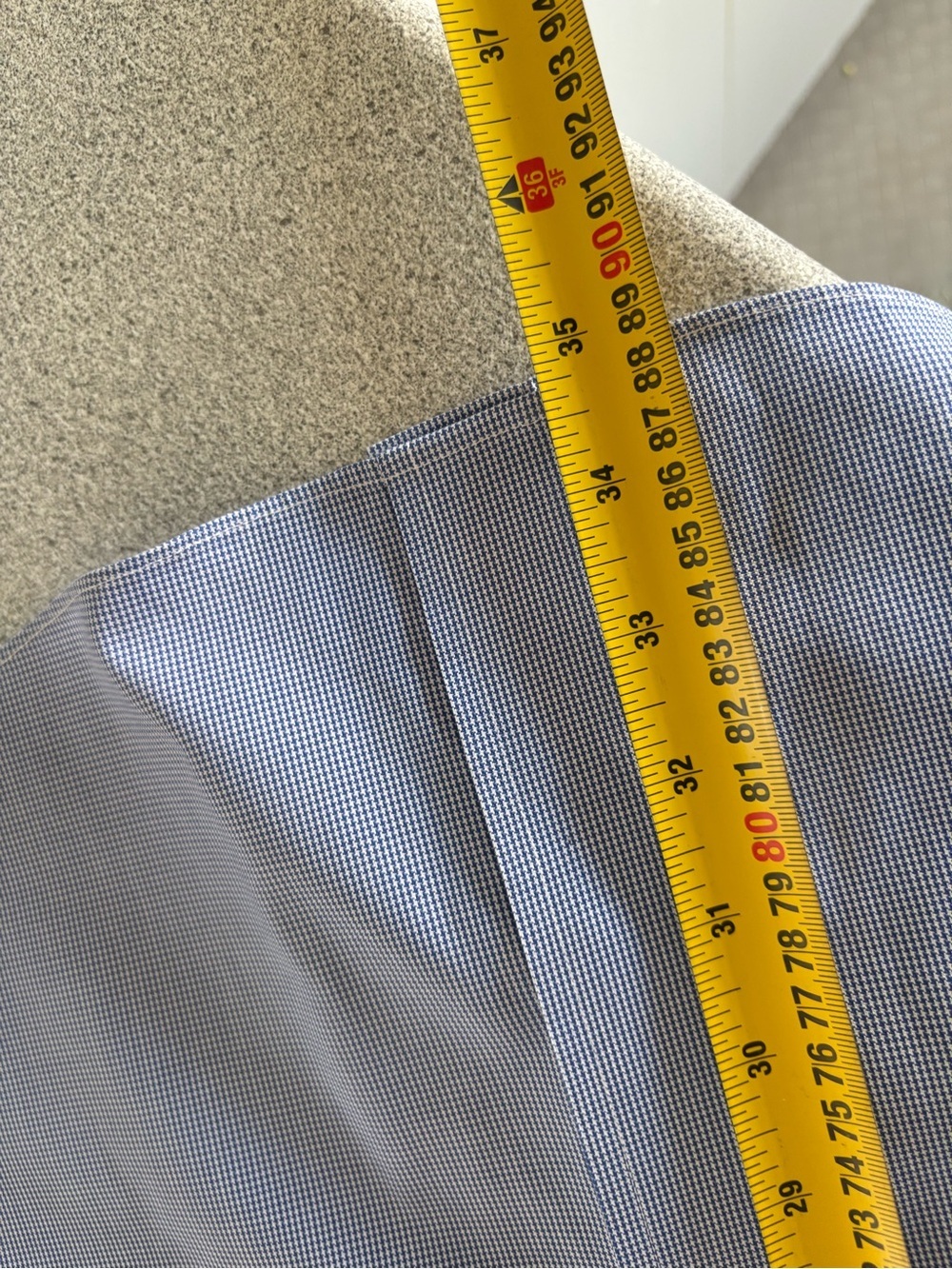 Brooks Brothers Non-Iron Blue Micro Check Slim Fit Dress Shirt 17.5-34 Corporate - Picture 9 of 10